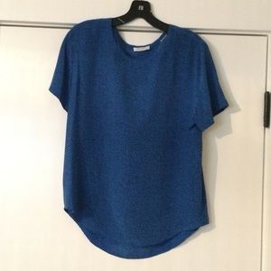 Equipment 100% silk crewneck short-sleeve top